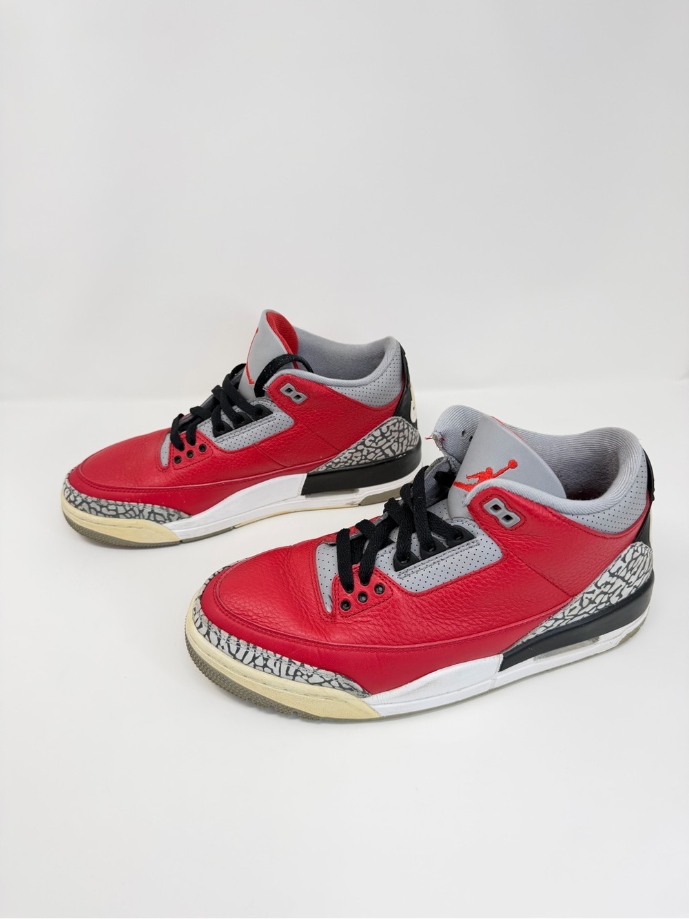 Nike Kids Red/Gray Retro Style Basketball Sneakers